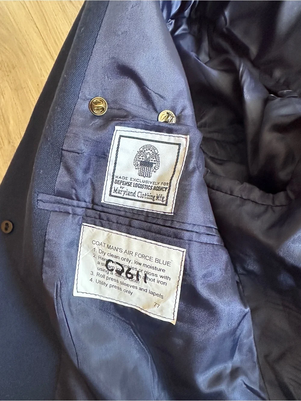 US Air Force-Style Navy Blue Men's Dress Jacket